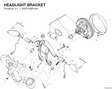 HEADLIGHT BRACKET 8291H361AA diagram position