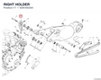RIGHT HOLDER 8291I052AA diagram position