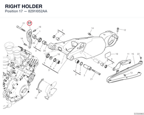 RIGHT HOLDER 8291I052AA diagram position