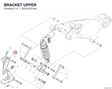 BRACKET UPPER 8291I221AA diagram position