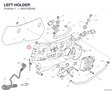 LEFT HOLDER 8291I302AA diagram position