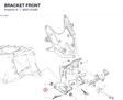 BRACKET FRONT 8291J154B diagram position