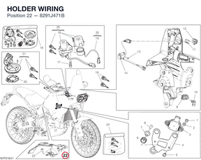 HOLDER WIRING 8291J471B diagram position