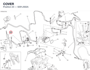 COVER 8291J562A diagram position