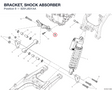 BRACKET, SHOCK ABSORBER 8291J601AA diagram position