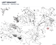 LEFT BRACKET 8291K271AA diagram position