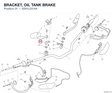 BRACKET, OIL TANK BRAKE 8291L031AA diagram position