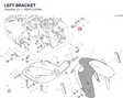 LEFT BRACKET 8291L141AA diagram position