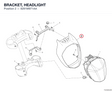 BRACKET, HEADLIGHT 8291M971AA diagram position
