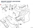 BRACKET, SOCKET, LOW VOLTAGE 8291N421A diagram position