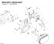 BRACKET, HEADLIGHT 8291N661B diagram position