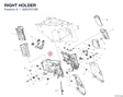 RIGHT HOLDER 8291P272B diagram position