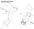 HOLDER SEAT BACK 8291P451A diagram position