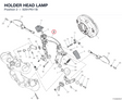 HOLDER HEAD LAMP 8291P611B diagram position