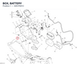 BOX, BATTERY 8291P691C diagram position