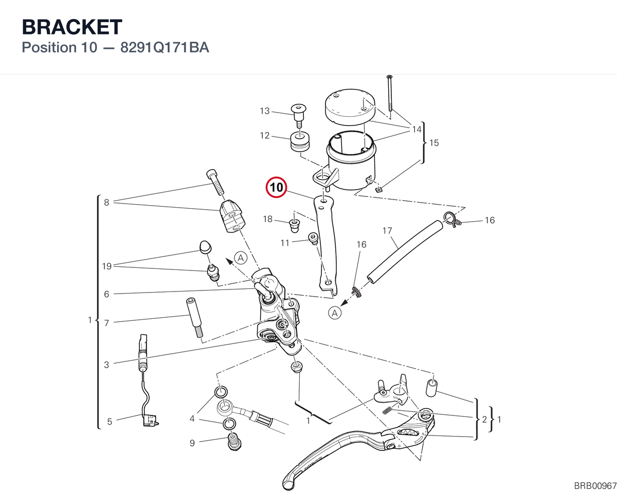 BRACKET 8291Q171BA diagram position