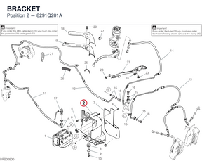 BRACKET 8291Q201A diagram position