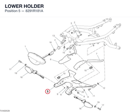 LOWER HOLDER 8291R181A diagram position