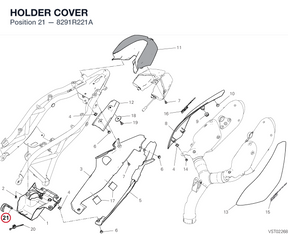 HOLDER COVER 8291R221A diagram position