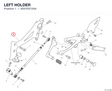 LEFT HOLDER 8291R312AA diagram position