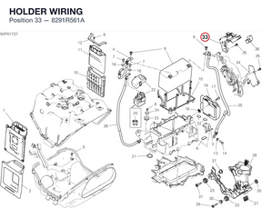 HOLDER WIRING 8291R561A diagram position