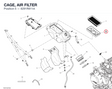 CAGE, AIR FILTER 8291R811A diagram position