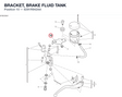 BRACKET, BRAKE FLUID TANK 8291R942AA diagram position