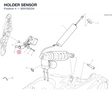HOLDER SENSOR 8291S022A diagram position
