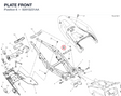 PLATE FRONT 8291S231AA diagram position