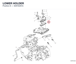 LOWER HOLDER 8291S291A diagram position
