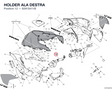 HOLDER ALA DESTRA 8291S411B diagram position