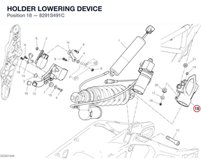 HOLDER LOWERING DEVICE 8291S491C diagram position