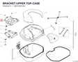 BRACKET UPPER TOP-CASE 8291S541AA diagram position