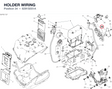 HOLDER WIRING 8291S551A diagram position