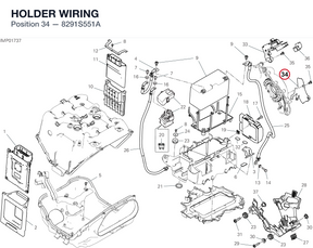 HOLDER WIRING 8291S551A diagram position