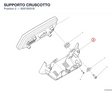 SUPPORTO CRUSCOTTO 8291S931B diagram position