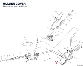 HOLDER COVER 8291T201A diagram position