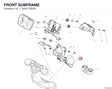 FRONT SUBFRAME 8291T352A diagram position