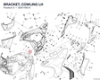 BRACKET, COWLING LH 8291T661A diagram position
