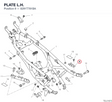 PLATE L.H. 8291T781BA diagram position