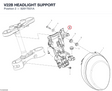 V22B HEADLIGHT SUPPORT 8291T831A diagram position