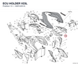 ECU HOLDER V23L 8291U041A diagram position