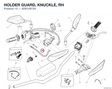 HOLDER GUARD, KNUCKLE, RH