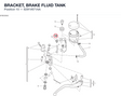 BRACKET, BRAKE FLUID TANK 8291V671AA diagram position