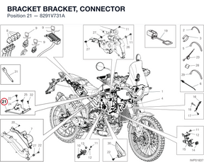 BRACKET BRACKET, CONNECTOR 8291V731A diagram position