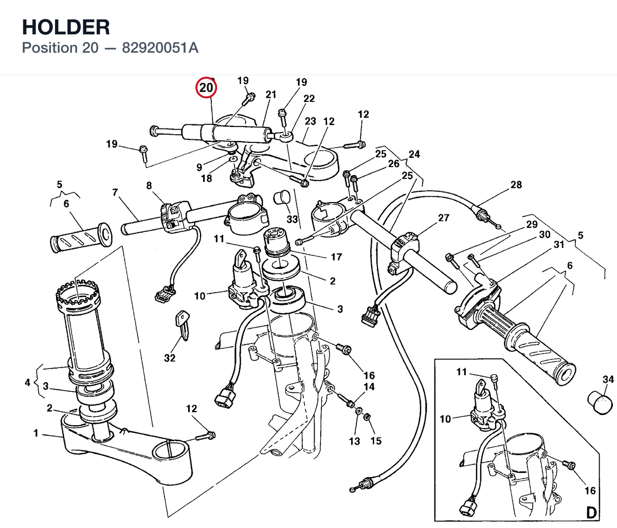 HOLDER 82920051A diagram position