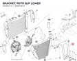 BRACKET, RDTR SUP LOWER 82927661A diagram position