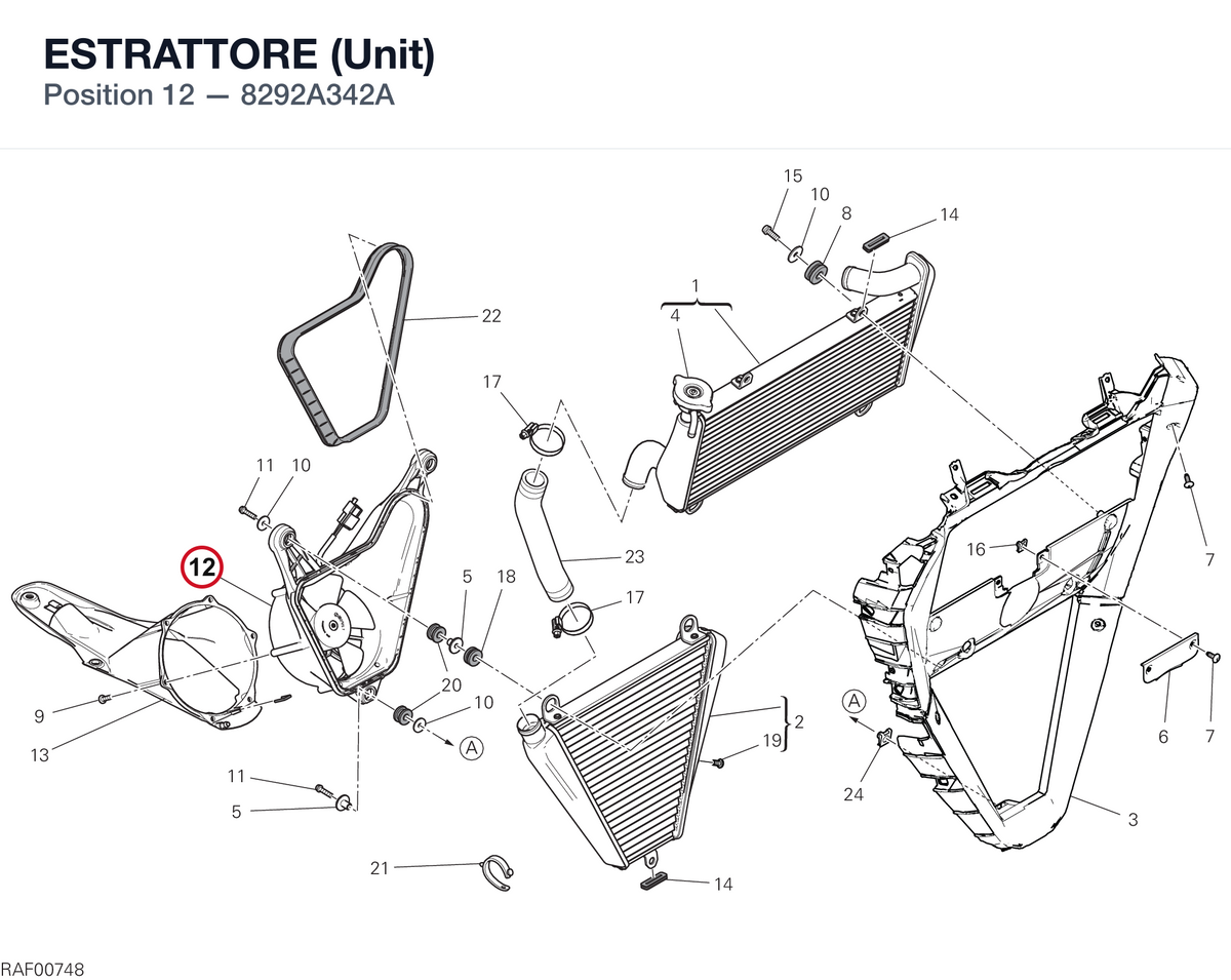 ESTRATTORE (Unit) 8292A342A diagram position