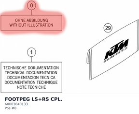 Diagram preview: FOOTPEG LS+RS CPL. (60003040133)