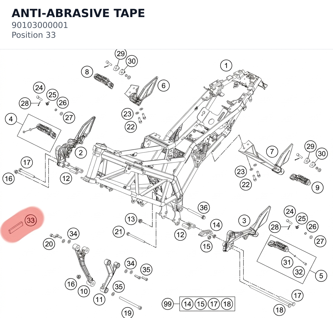Diagram preview: ANTI-ABRASIVE TAPE (90103000001)